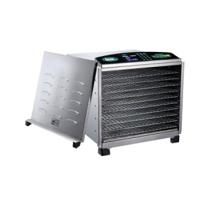 Lem Big Bite Digital Stainless Steel Dehydrator with Chrome Plated Trays