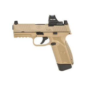 FN 545 MRD 45 ACP Semi-Automatic FDE Pistol with Holosun 407c Red Dot
