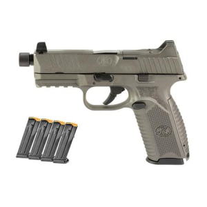 FN 509 Tactical 9mm Optic Ready Pistol with Gray Cerakote Finish and Five 10-Round Magazines