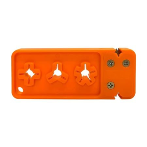 Accusharp Broadhead Sharpener/Wrench Tungsten Carbide Sharpener, Orange