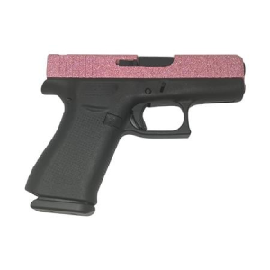 Glock Glock 43X MOS 9mm Optic Ready Pistol with Pink Glitter Slide