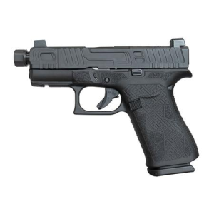 Glock Glock 43x MOS 9mm Optic Ready Shark Coast Blackout 9mm Pistol with Threaded Barrel