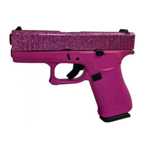 Glock Glock 43X 9mm Pistol with Pink Glitter Crush Finish