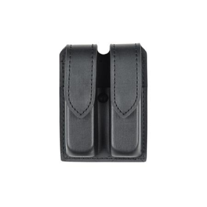 Safariland 77 Double Magazine Pouch with Hidden Snap - Hardshell STX Plain with Belt Loop, Size 8