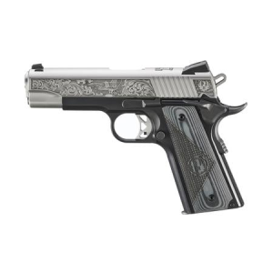 Ruger SR1911 Southport CT Edition 45 ACP Pistol with Stainless Steel Engraved Slide