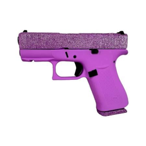 Glock Glock 43X MOS 9mm Optic Ready Semi-Auto Pistol with Lux Purple Glitter Finish