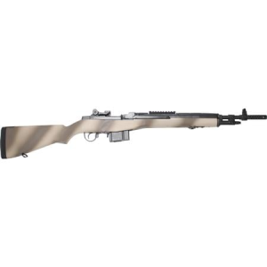 Springfield M1A A1 Scout 308 Win Rifle with Striped FDE Camo