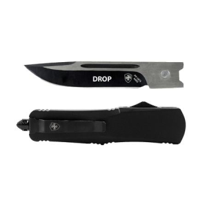 Templar Knife Small Gen II Black Rubber Drop Blade Folding Knife