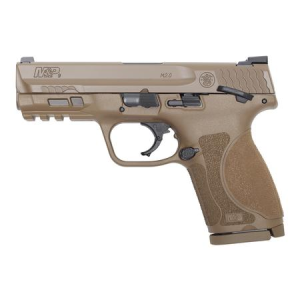Smith & Wesson MP9 M2.0 Compact 9mm Flat Dark Earth Pistol with 4-inch Barrel and Thumb Safety (Law Enforcement/Military Only)