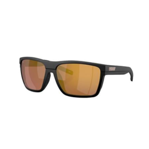 Costa Del Mar Pargo Netplus Black Frame with Gold Mirror Polarized Lenses