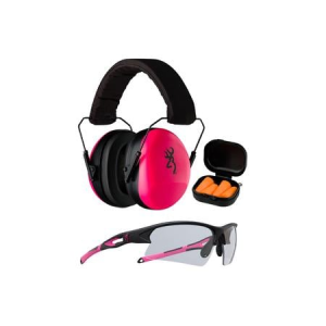 Browning Range Kit Foam Plastic with Foam 27 dB 36 dB Over the Head Orange Pink/Black Women