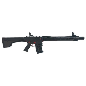 Typhoon Defense F12 Puma Sport 12 Gauge Semi-Automatic Shotgun with Black Finish and Red Accents