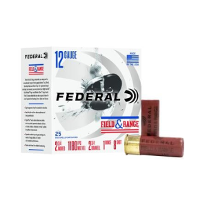 Federal Federal 12 Gauge 2 3/4 Inch 1oz 8 Shot Field and Range Shotshells 25/Box
