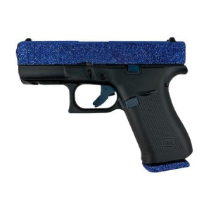 Glock Glock 43x Slim Subcompact 9mm Pistol with Navy Blue Glitter Slide