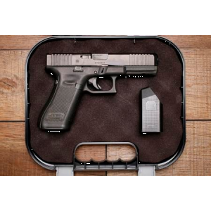 Glock 17 Gen 5 MOS 9mm Optic Ready Police Trade-In Pistols with Night Sights and Front Slide Serrations (Fair Condition)