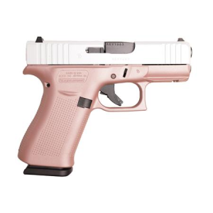 Glock Glock 43X Slim Sub-Compact 9mm Pistol with Pearl White Slide and Rose Gold Frame Finish