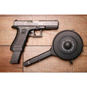 Glock Glock 22 Gen 4 40SW Police Trade-In Pistol with 50 Round Drum