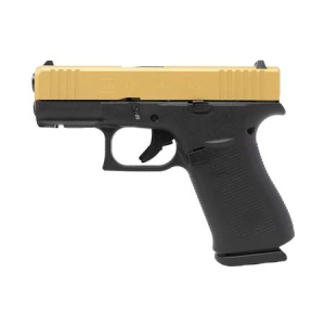 Glock Glock 43X 9mm Pistol with Gold Slide and Black Frame