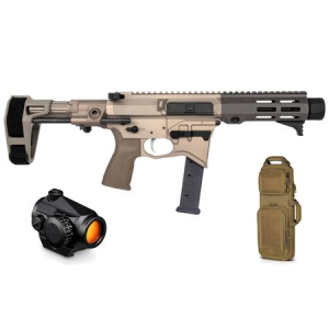 Maxim Defense MD9 CQB 9mm Pistol with Savior Urban Takedown Bag and Vortex Crossfire II Red Dot