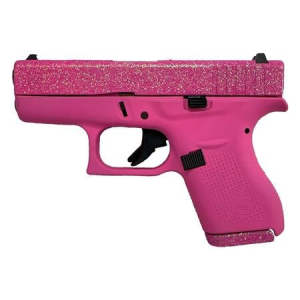 Glock Glock 42 .380 ACP Single-Stack Pistol with Pink Pixie Glitter Finish