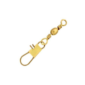 Eagle Claw Eagle Claw Barrel Swivel with Interlock Snap, Brass
