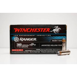 Winchester Winchester 38 Special +P 110 gr Ranger JHP Police Trade-In Ammo 50/Box