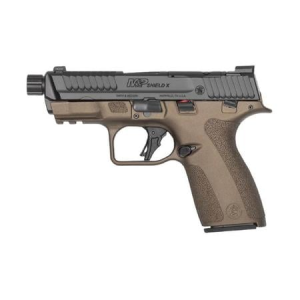 Smith & Wesson Shield-X 9mm Optic Ready Pistol with Midnight Bronze Cerakote Finish and Threaded Barrel
