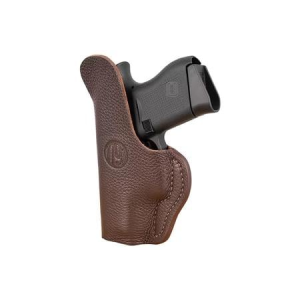 1791 Gunleather 1791 Gunleather Fair Chase IWB Brown Deer Hide Belt Clip Holster for RUGER LC9/Glock 42/43/43X