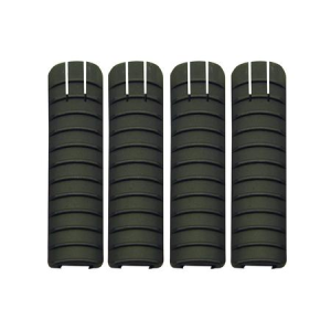 Pro Mag 1913 Picatinny Rail Covers 4-Pack (11-Rib Polymer)