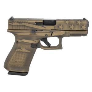 Glock Glock 19 GEN5 MOS 9mm Compact Pistol with Coyote Battle Worn Cerakote Finish