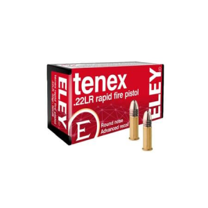 Eley Eley 22LR 40gr Flat Nose tenex Rapid Fire Pistol 50/Box - $21.99 at Sportsmans Outdoor Superstore