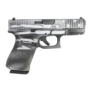Glock 19 Gen5 9mm Pistol with Distressed Battleflag Design