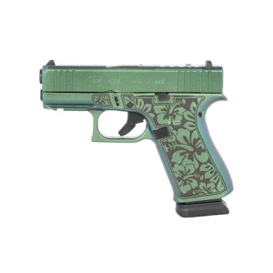 Glock Glock 43x 9mm Semi-Auto Pistol with Green Floral Cerakote Finish