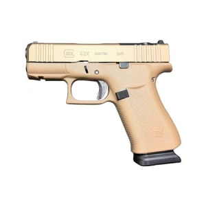 Glock 43x MOS 9mm Optic Ready Pistol with Coyote Dark Earth Finish