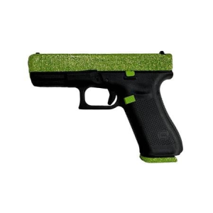 Glock 45 9mm Semi-Auto Pistol with Zombie Green Glitter Cerakote Finish