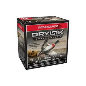 Winchester Winchester 20 Gauge 3 inch 1 oz 3 Shot Drylok Super Steel 25/Box