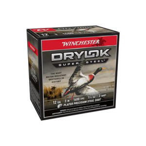 Winchester Winchester 12 Gauge 3 inch 1.25 oz 2 Shot Drylok Super Steel 25/Box