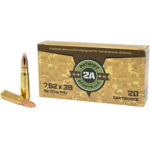 Patriots Sports Llc 7.62x39mm 124 gr FMJ 20/Box