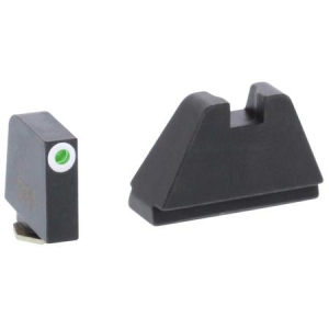 Ameriglo Optic Compatible Sight Set for Glock 5XL Tall Green Tritium White Outline Front Sight-Black Rear Sight