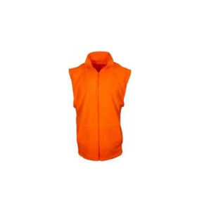World Famous Sports World Famous Sports Orange Camouflage Polyester Fleece Hunting Vest with Full Front Zip and Handwarmer Pockets - $9.99 at Sportsmans Outdoor Superstore