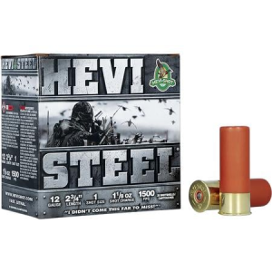 Hevi Shot 12 Gauge 2.75" 1-1/8 oz #1 HEVI-Steel 25 Rounds