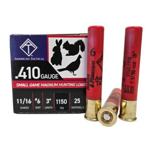 American Tactical Im American Tactical Im 410 Gauge 3" 11/16 oz #6 Shot Target Load 25/Box - $18.99 at Sportsmans Outdoor Superstore