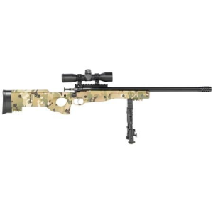 Keystone Crickett Precision 22lr Single Shot Rifle with 4x28 Combat Scope and MultiCam Stock