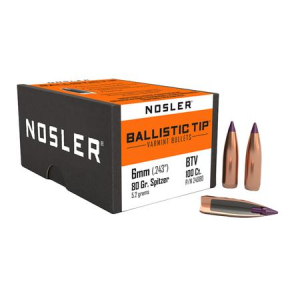 Nosler 6mm .243" 80 Grain Ballistic Tip Varmint 100/Box