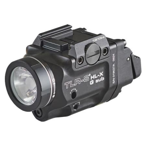 Streamlight TLR-8 HL-X G SUB Black Rechargeable Rail-Mounted Weapon Light with Green Laser for Subcompact Handguns