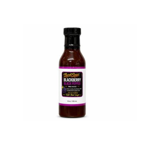 Burnt Suga Blackberry Black Pepper BBQ Sauce with a Cracked Black Pepper Finish