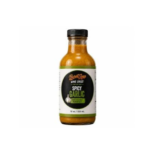 Burnt Suga Spicy Garlic Wing Sauce with a Roasted Garlic Medium Heat