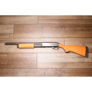 Remington 870 Wingmaster 12GA Police Trade-In Shotgun with Synthetic Orange Stock