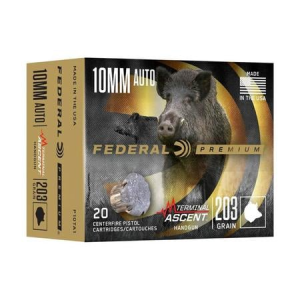 Federal Federal 10mm 203gr JHP Terminal Ascent Handgun 20/Box - $35.99 at Sportsmans Outdoor Superstore