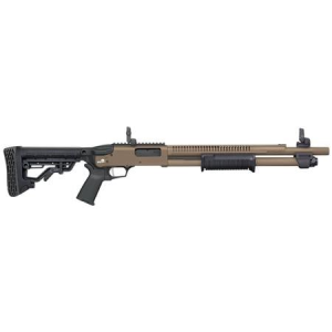 Mossberg 590R 12 Gauge Pump Action Shotgun with Adjustable Stock FDE